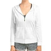 Women's Lightweight Cotton Blend Long Sleeve Zip Up Thin Hoodie Jacket